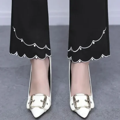 Stylish Trim Flare Leggings - Image 7