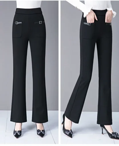 Plain Color Flare Leggings - Image 5