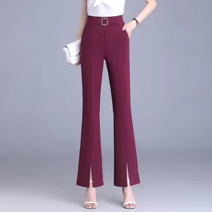 Elegant Slit Flare Leggings