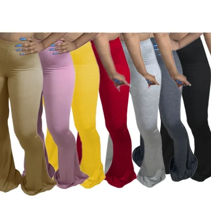 Skinny Plus Size Flare Leggings - Image 5