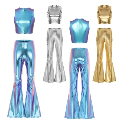 Metallic Party Flare Leggings - Image 6