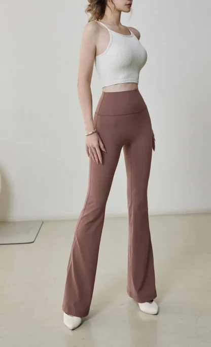 Chic Breathable Flare Leggings - Image 3