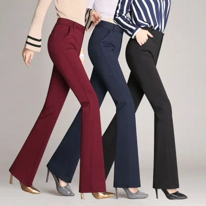 High-waist Plain Flare Leggings - Image 7