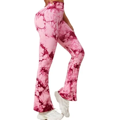 Tie Dye High-waist Flare Leggings - Image 6