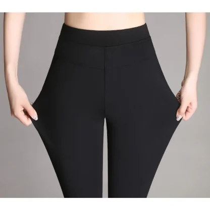 High-waist Plain Flare Leggings - Image 6