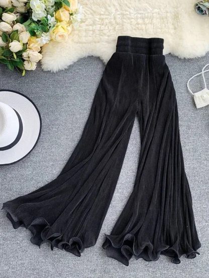 Flowy See-through Flare Leggings - Image 3