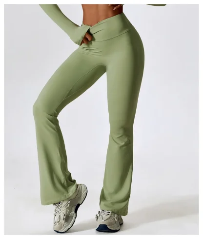 High Elasticity Flare Leggings - Image 4
