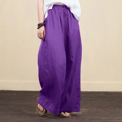 Wide Leg Solid Flare Leggings - Image 3
