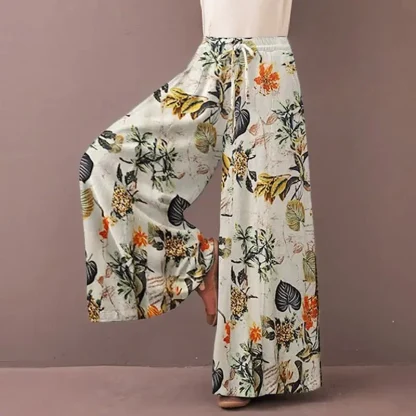 Floral Print Wide Flare Legging - Image 5