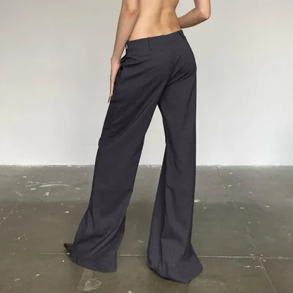 Retro Low Rise Flare Leggings - Image 4