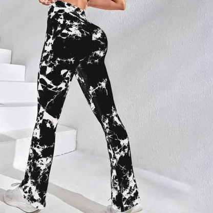 Tie Dye High-waist Flare Leggings - Image 3