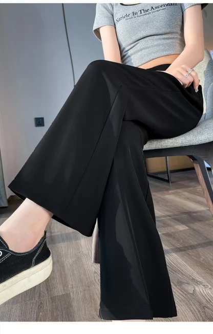 Simple Black Flare Leggings - Image 6