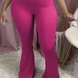 Pink Flare Leggings