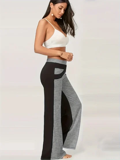 Plus Size Wide Leg Flare Leggings - Image 2