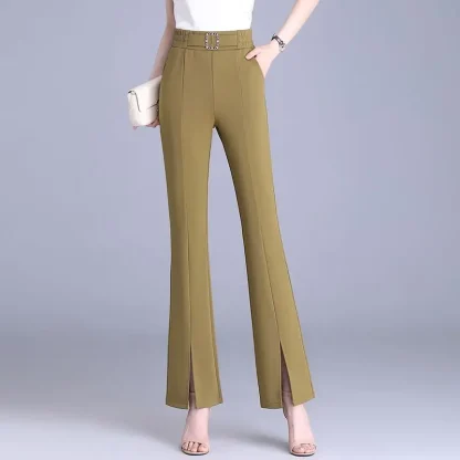 Elegant Slit Flare Leggings - Image 2