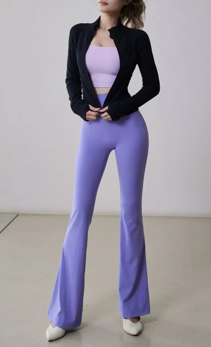 Chic Breathable Flare Leggings - Image 2