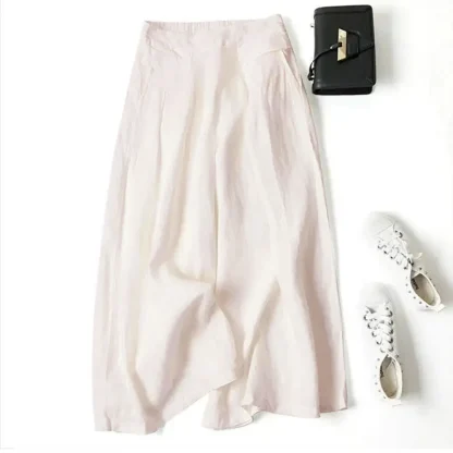 Relax Fit Solid Flare Leggings - Image 4