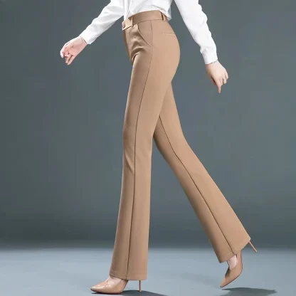 Zipper High-waist Flare Leggings - Image 3