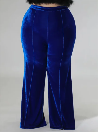 Comfy Solid Color Flare Leggings - Image 2