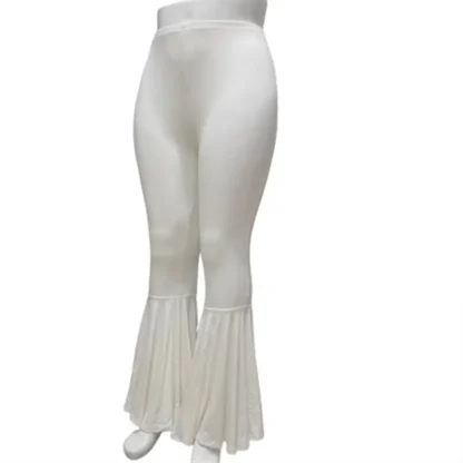 Plain Color Bell Flare Leggings - Image 6