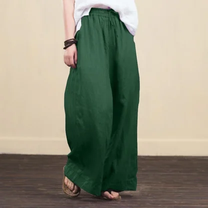 Wide Leg Solid Flare Leggings - Image 5