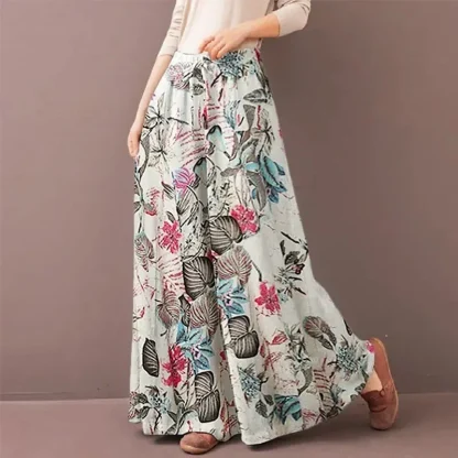 Floral Print Wide Flare Legging - Image 6