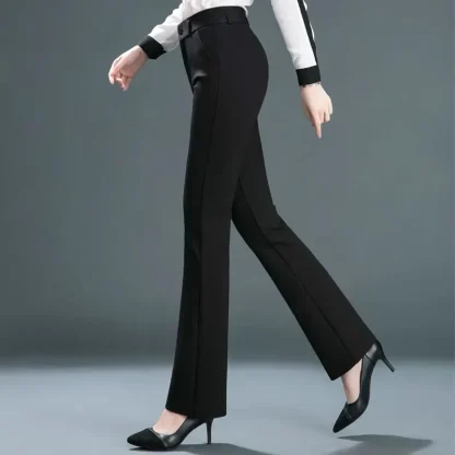 Zipper High-waist Flare Leggings - Image 4