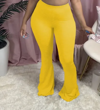 Skinny Plus Size Flare Leggings - Image 2