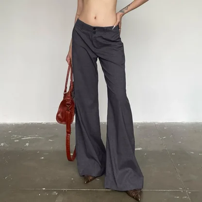 Retro Low Rise Flare Leggings - Image 2