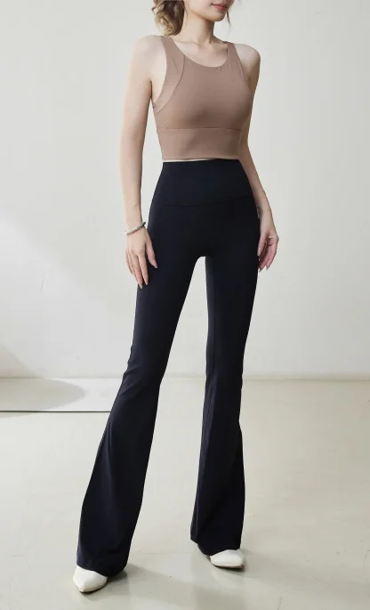 Chic Breathable Flare Leggings - Image 6