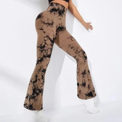 Tie Dye High-waist Flare Leggings - Image 4