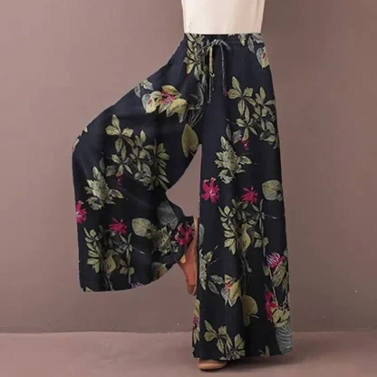 Floral Print Wide Flare Legging - Image 2