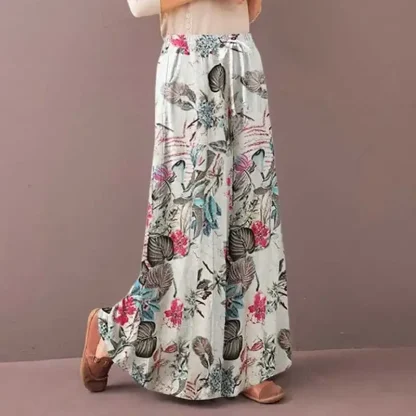Floral Print Wide Flare Legging - Image 7