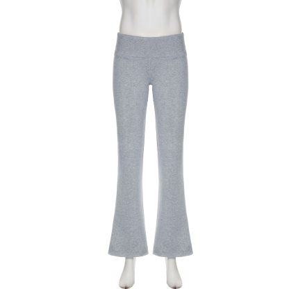 Low-rise Solid Color Flare Leggings - Image 7