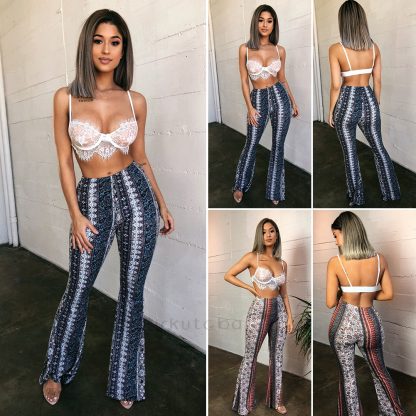 Chic Boho Print Flare Leggings - Image 5
