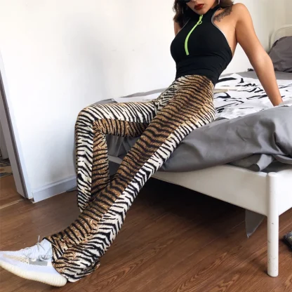 Leopard Prints Flare Leggings - Image 4