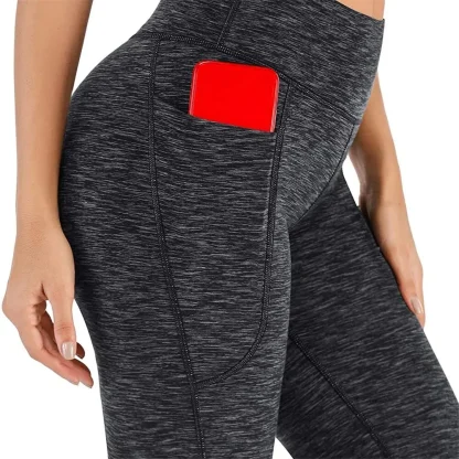 Stretchable Solid Color Flare Leggings - Image 6