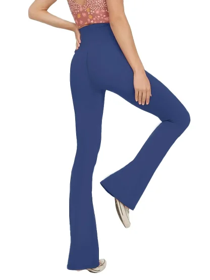 Tummy Control Solid Flare Leggings - Image 4