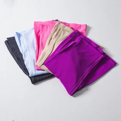 Yoga Plain Color Flare Leggings - Image 6