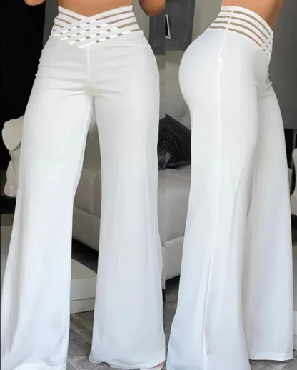 Mesh High-waist Flare Leggings - Image 5