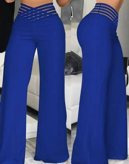 Mesh High-waist Flare Leggings - Image 4