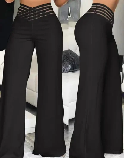 Mesh High-waist Flare Leggings - Image 2