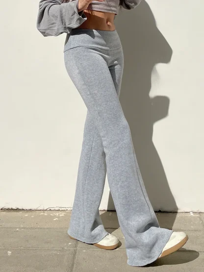 Low-rise Casual Flare Leggings - Image 3