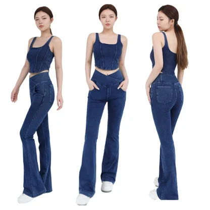 Tummy Control Flare Leggings - Image 3
