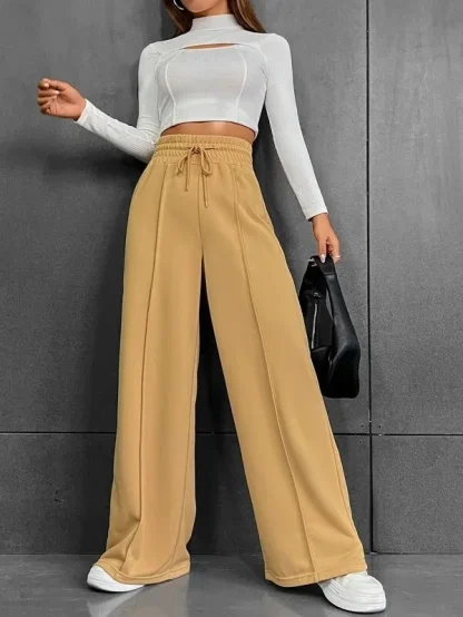 Straight Cut Comfy Flare Leggings - Image 4