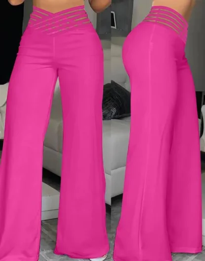 Mesh High-waist Flare Leggings - Image 3