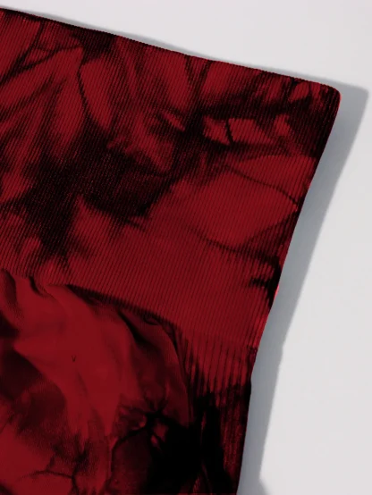 Tie Dyed Print Flare Leggings - Image 7