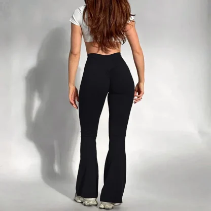 Plain Scrunch Flare Leggings - Image 6