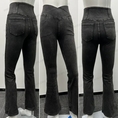 Tummy Control Flare Leggings - Image 4