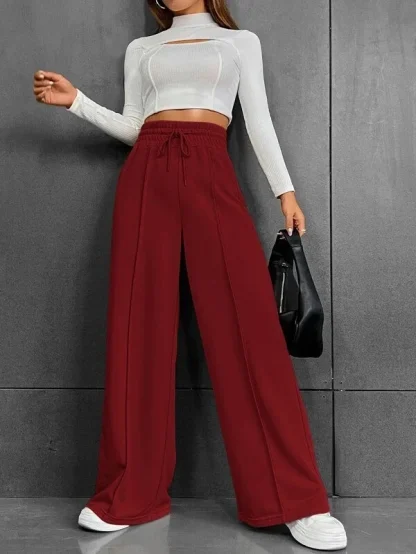 Straight Cut Comfy Flare Leggings - Image 5